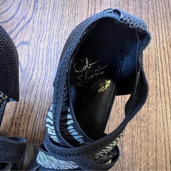 Colin Stuart black platform shoe size 10B               #42 - Picture 9 of 11